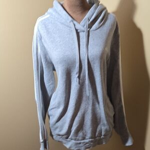 Adidas Women's Light Gray Hoodie